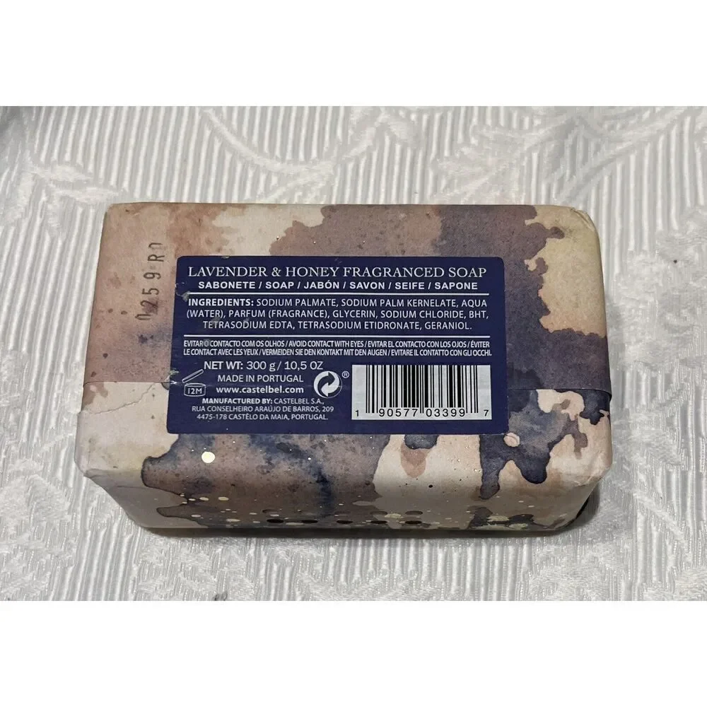 Castelbel Porto Lavender & Honey Luxury Soap Bar 10.5 oz Handmade‎ in Portugal